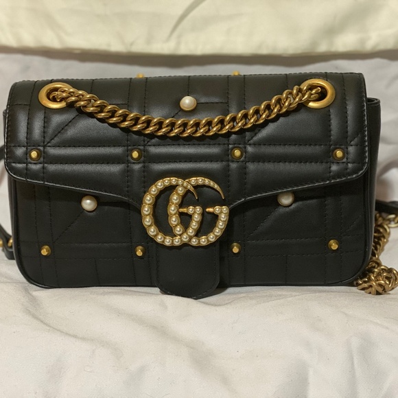 RARE! Sold out Gucci Pearl Small Marmont Bag - Picture 3 of 9